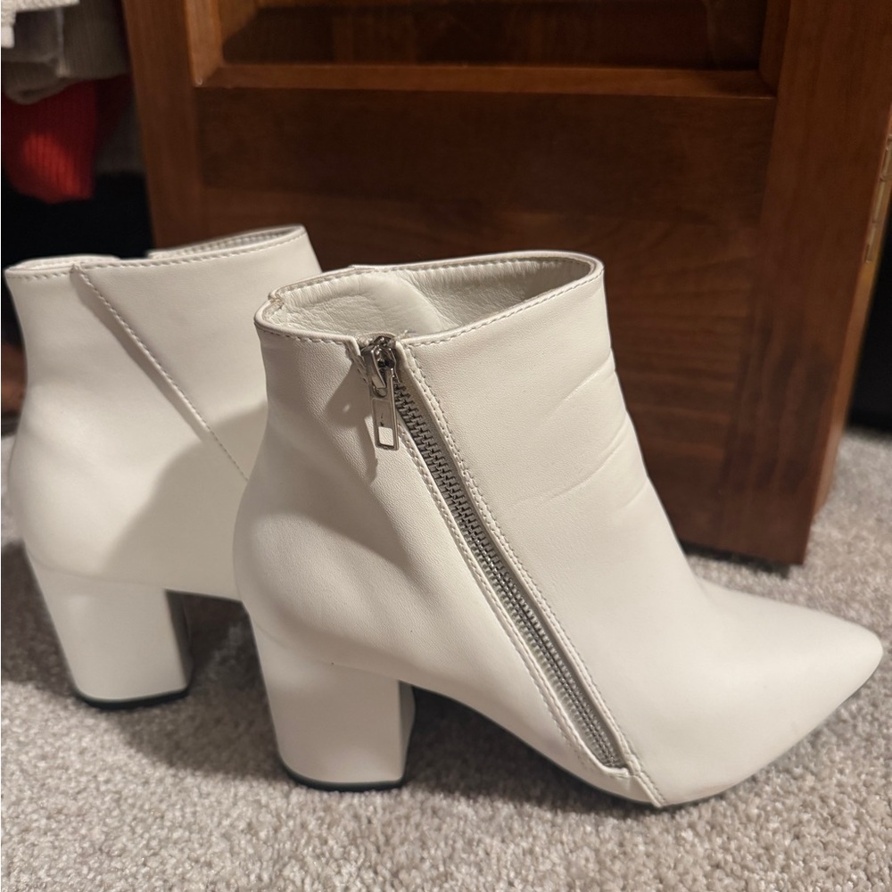 White Ankle Booties